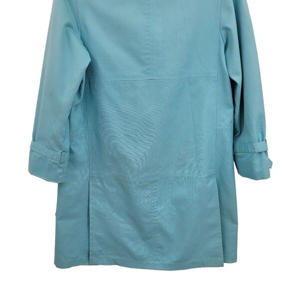 Vintage Misty Harbor Raincoat Trench 10 Blue Double Breasted Yachtsman Cloth - Picture 9 of 17
